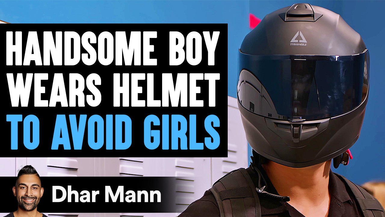 Handsome Boy WEARS HELMET To AVOID GIRLS, What Happens Is Shocking | Dhar Mann Studios img